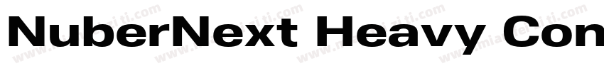 NuberNext Heavy Condensed字体转换